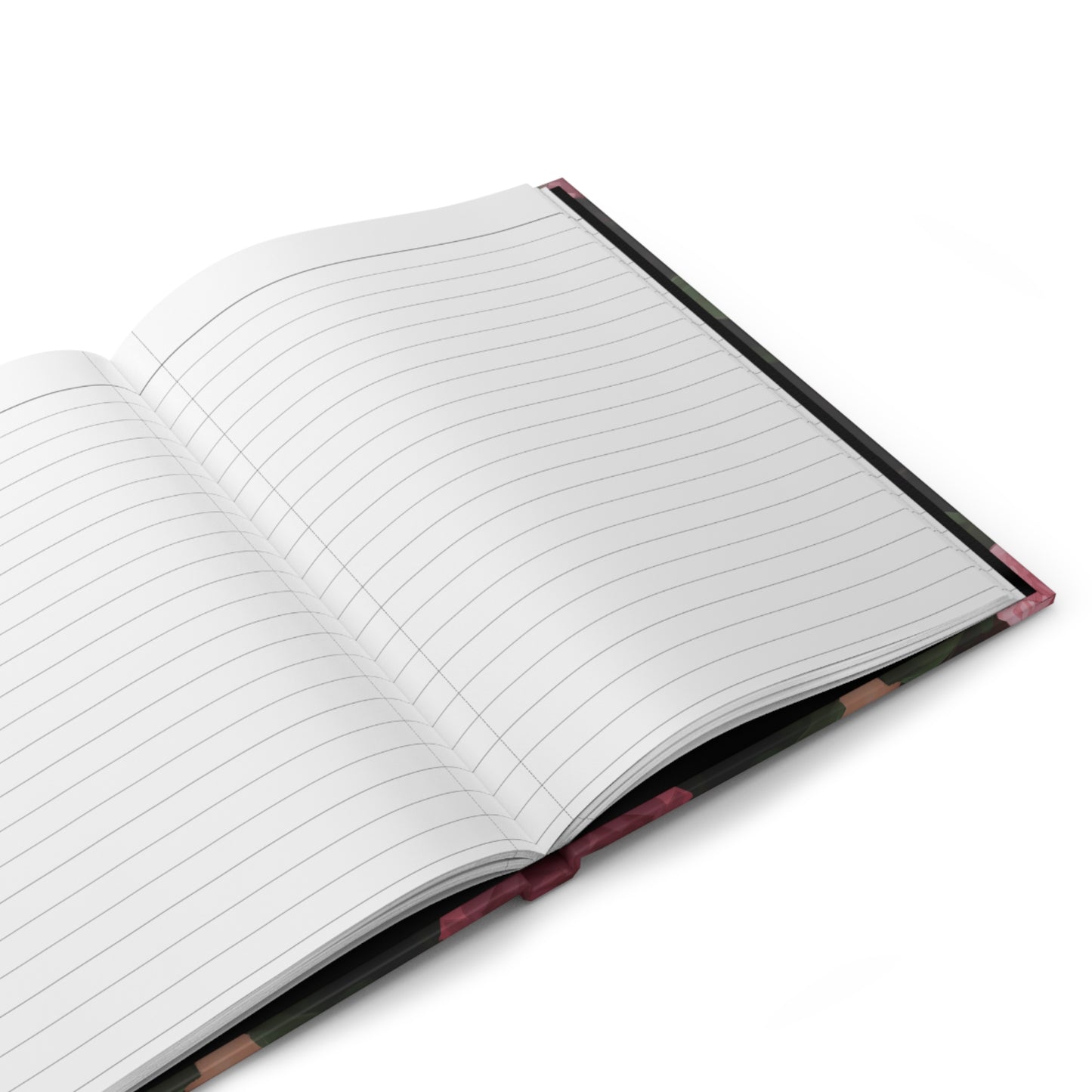 Beautiful Black Woman With Pink Flowers Journal - #1