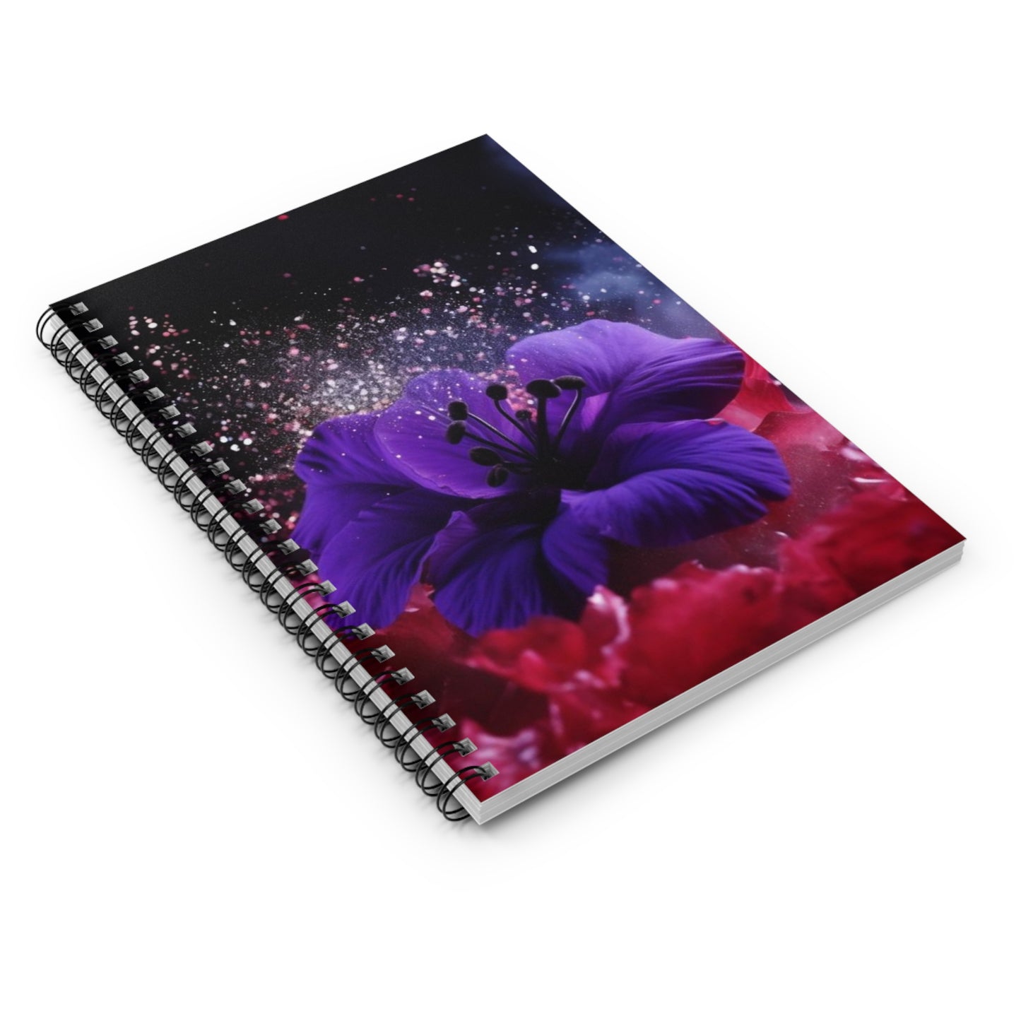 Violets Spiral Notebook - Ruled Line