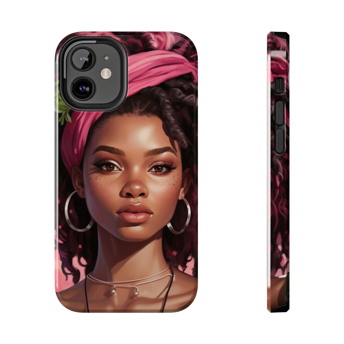 Beautiful Black Rasta Woman Tough Phone Case