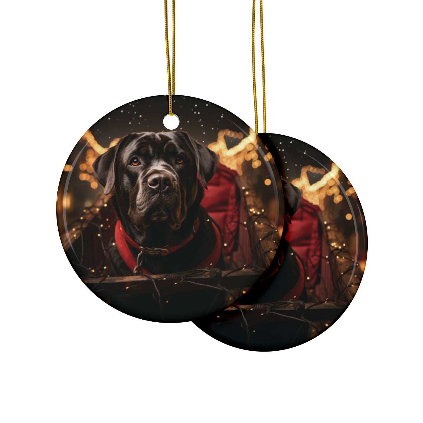 Black Dog Ceramic Ornaments (1pc, 3pcs, 5pcs) | Christmas Ornaments |  Christmas | Pet Ornaments