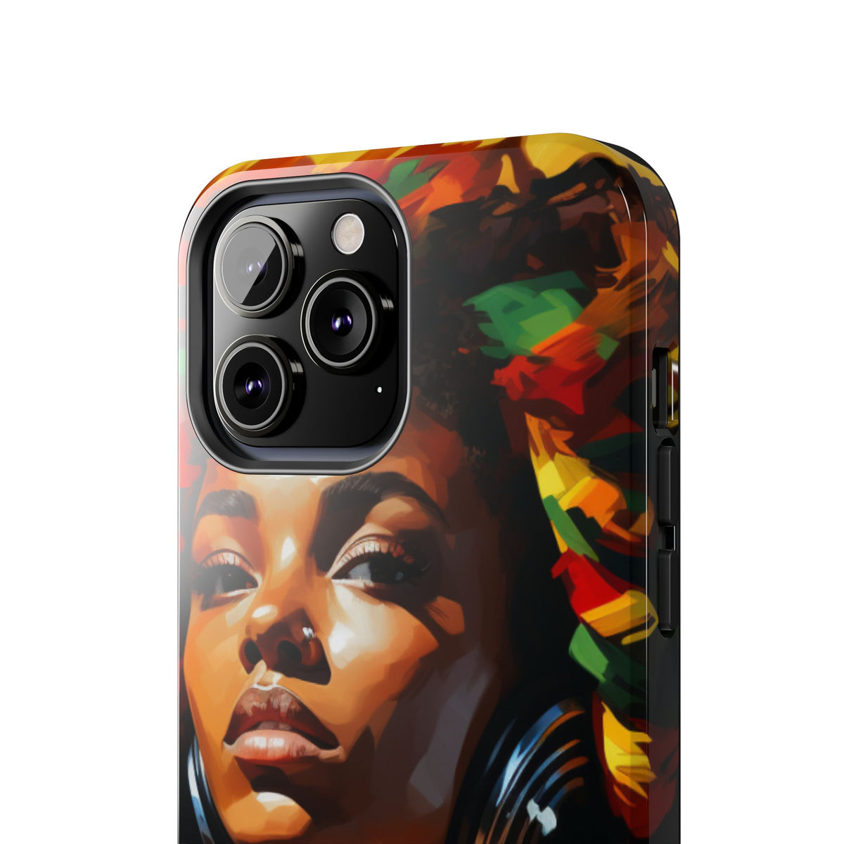 Beautiful Black Rasta Diva Tough Phone Case