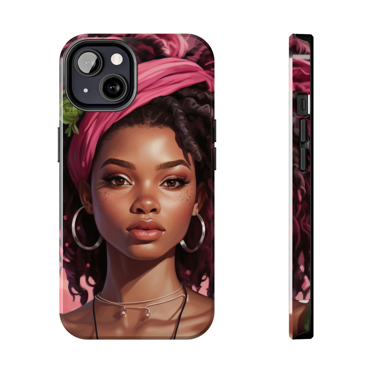 Beautiful Black Rasta Woman Tough Phone Case
