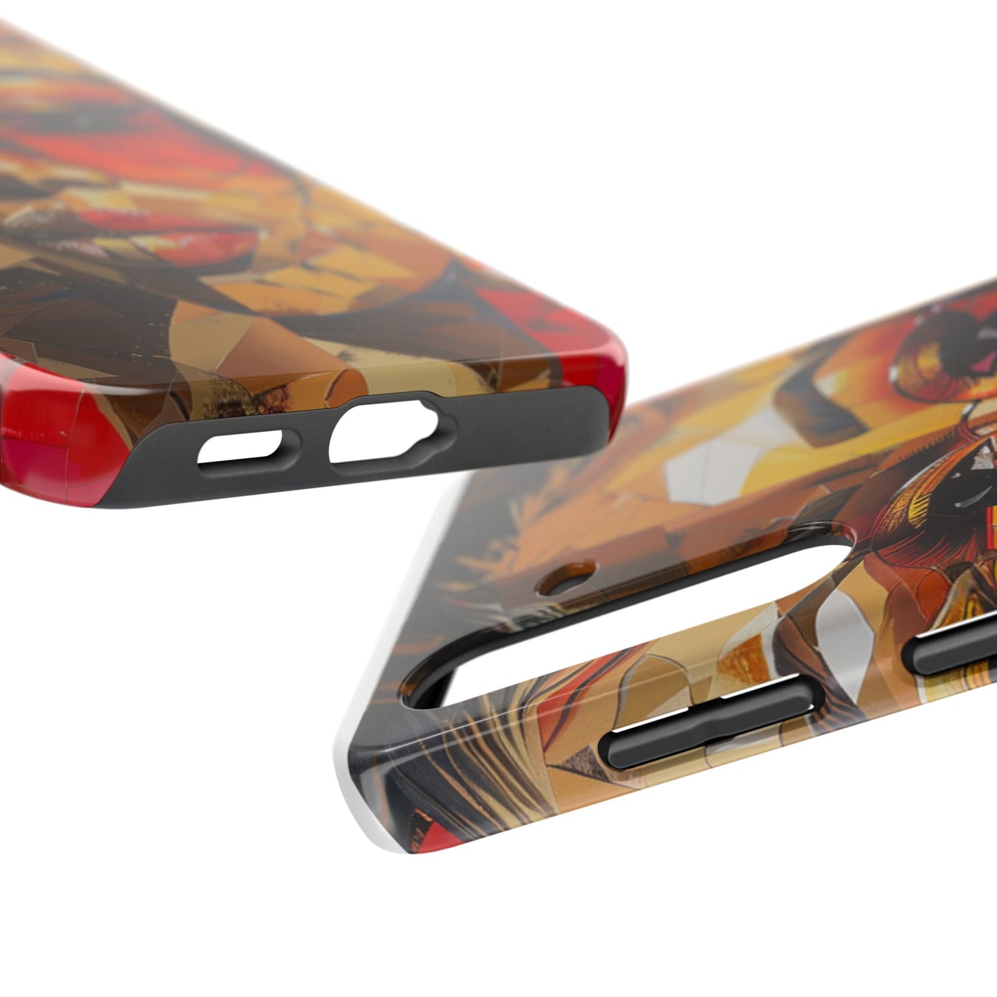 Red Mosiac Woman Tough Phone Case