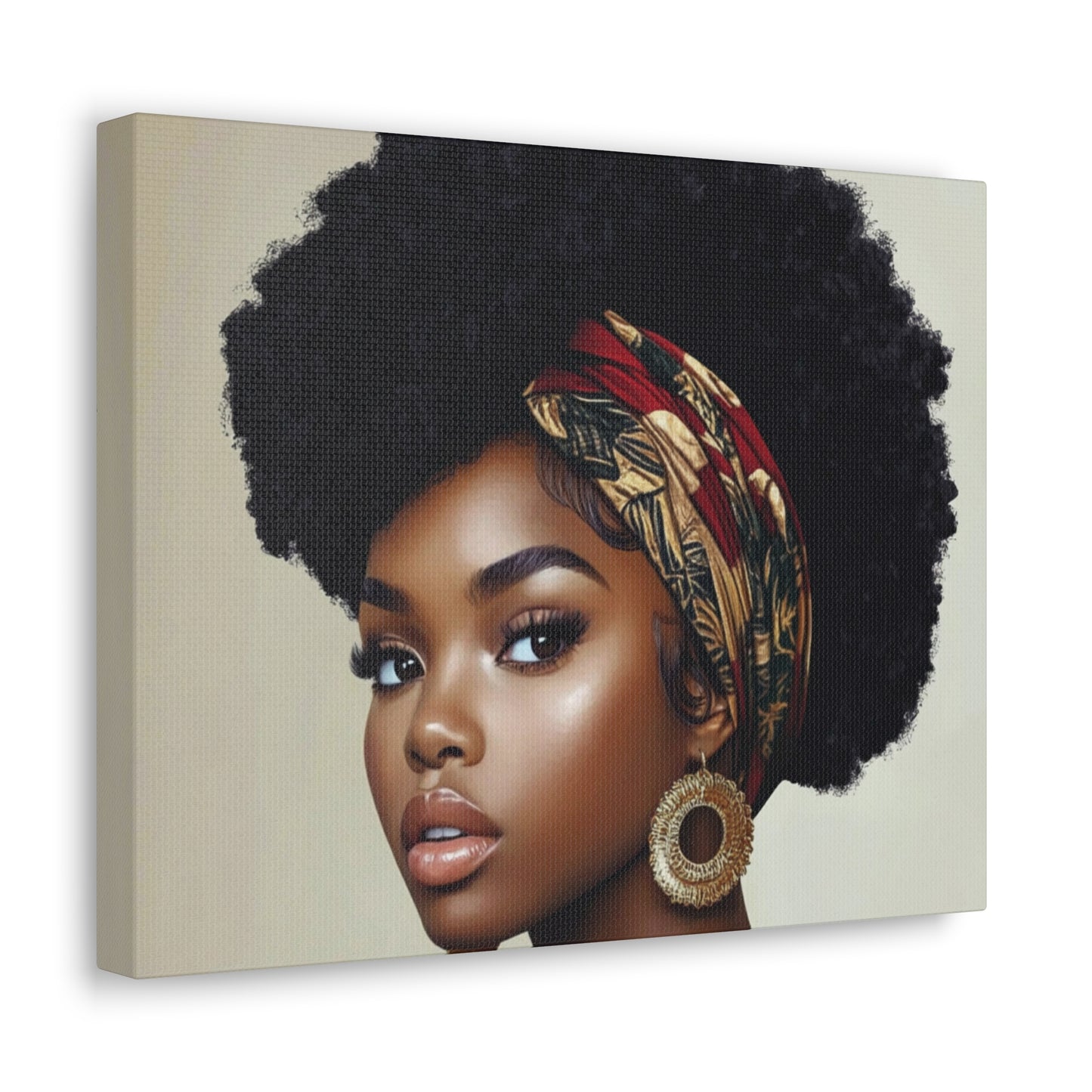Colorful Scarf Diva Canvas Wrap