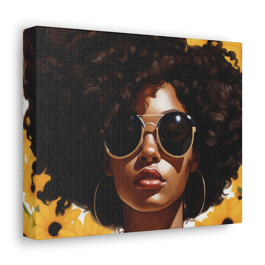 Beauty Unbound with Daisies Canvas Wrap