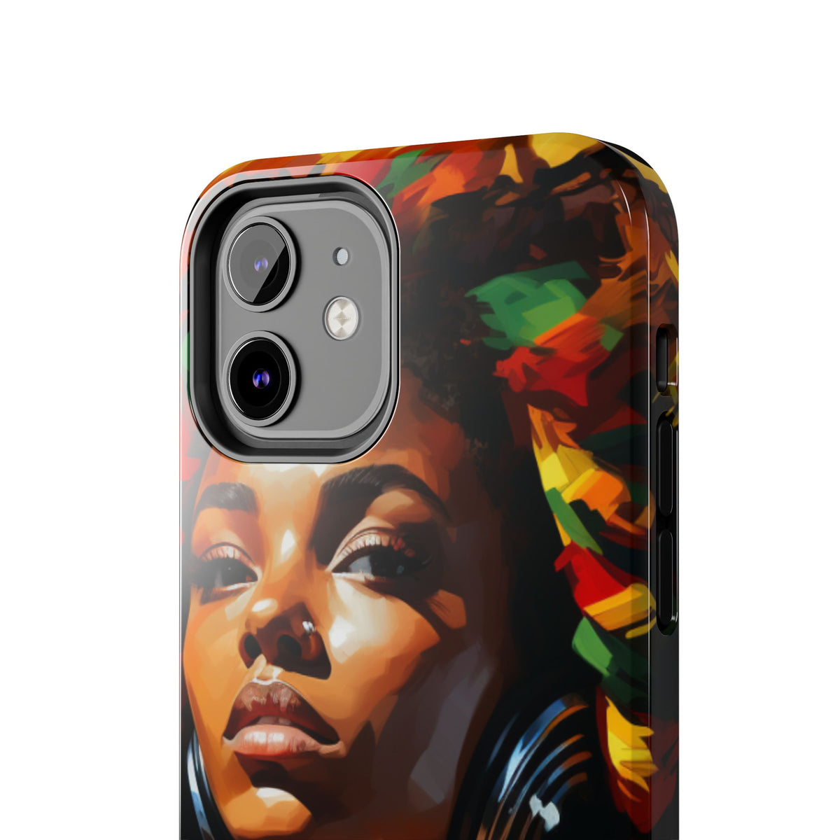Beautiful Black Rasta Diva Tough Phone Case