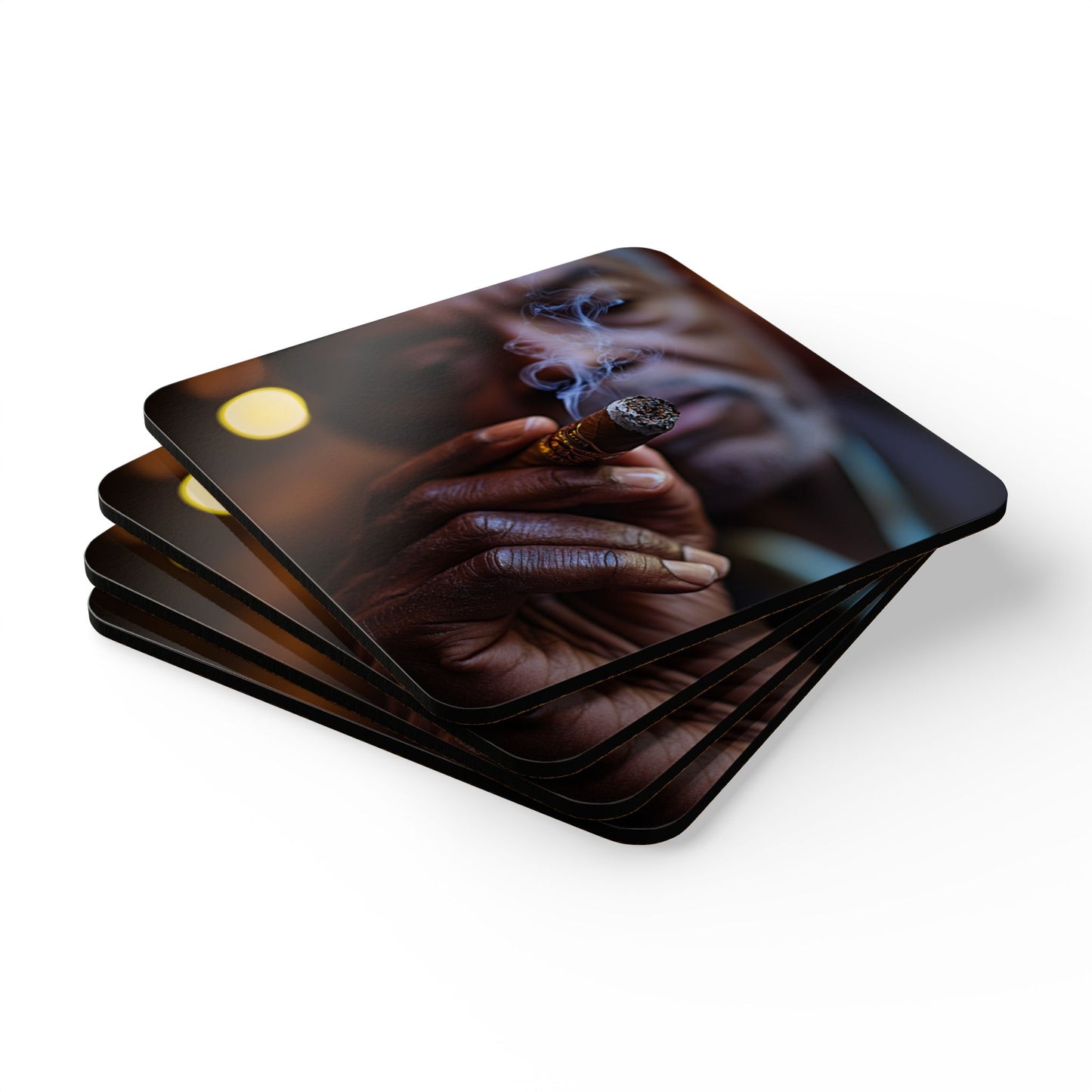 Quiet Contemplation Corkwood Coaster Set of 4