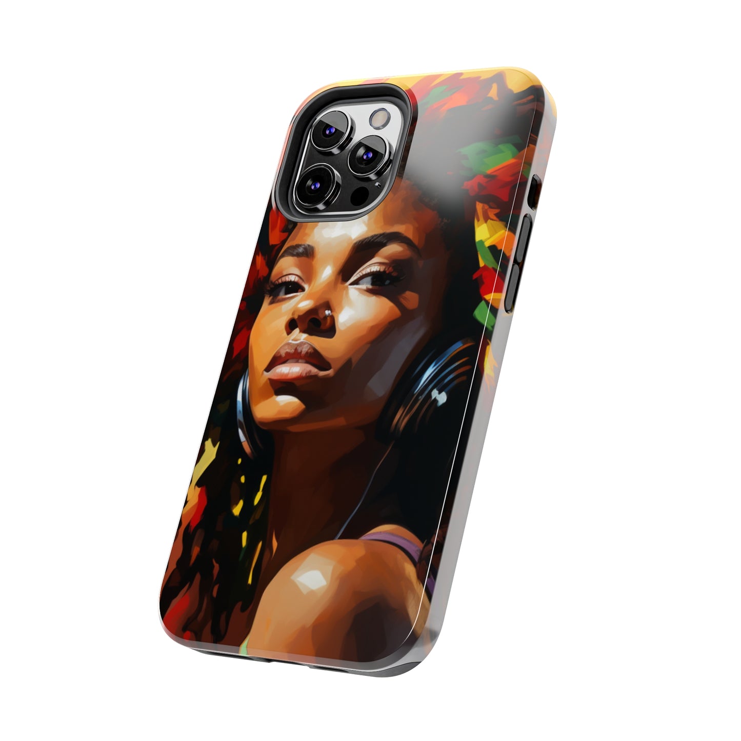 Beautiful Black Rasta Woman Tough Case For iPhone - #2
