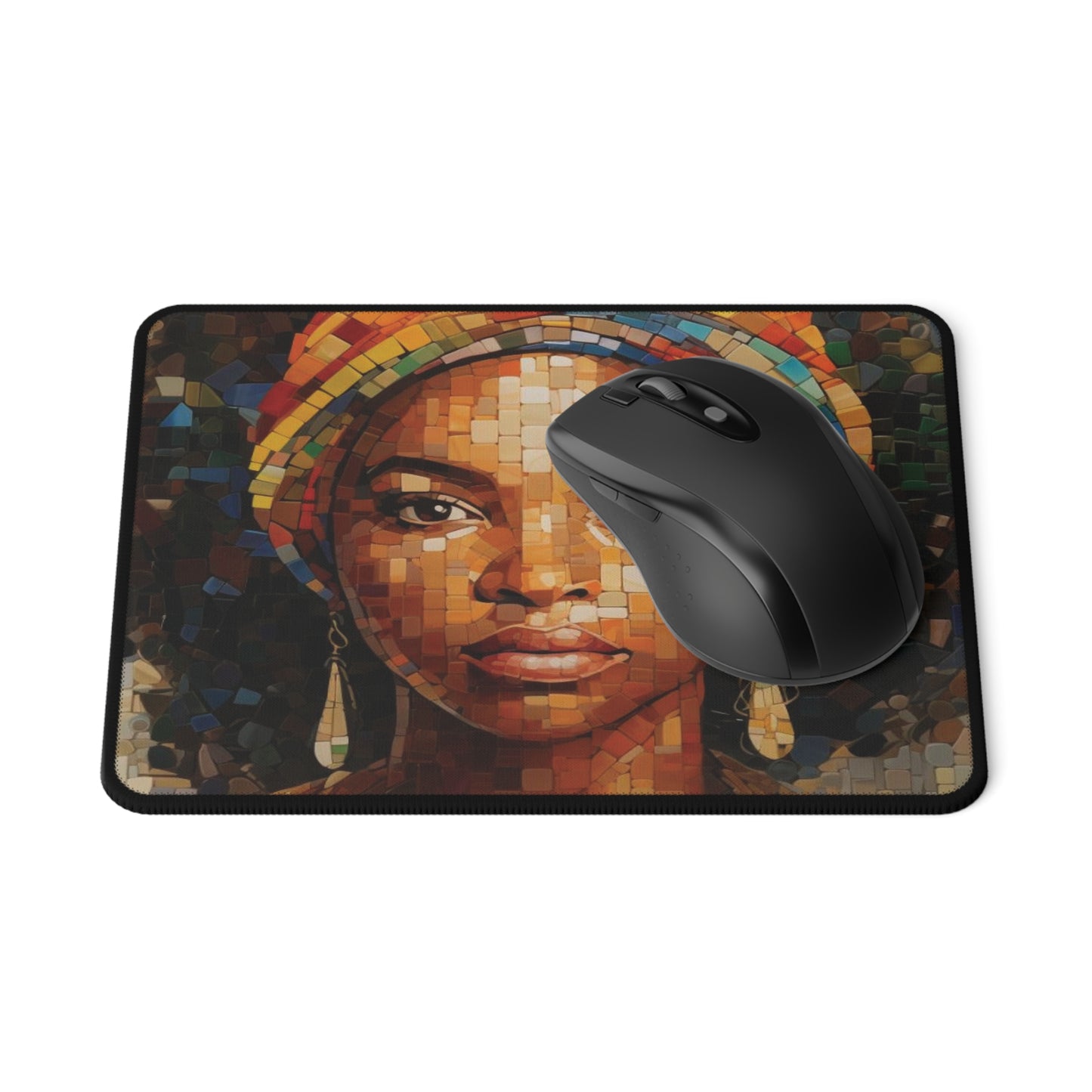 Mosaic Woman Mouse Pad