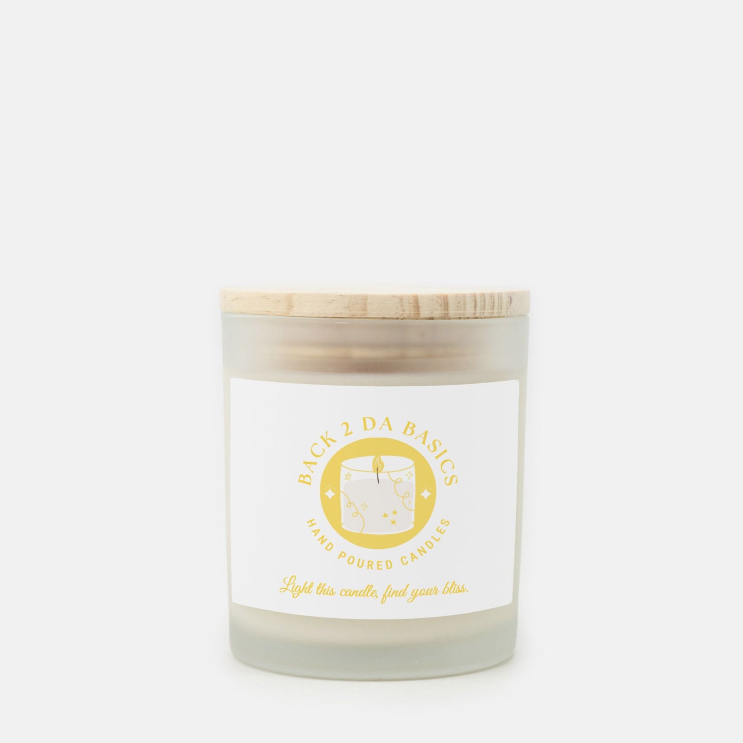Find Your Bliss Frosted Glass (Hand Poured 11 oz) Candle